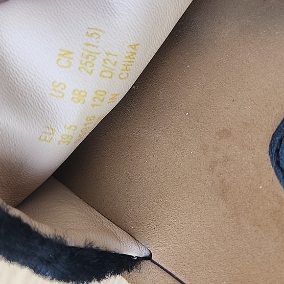 STUART WEITZMAN Black Cammy Block Heel Slide Leather Slide Sandals 9B EU 39.5 - Picture 12 of 12